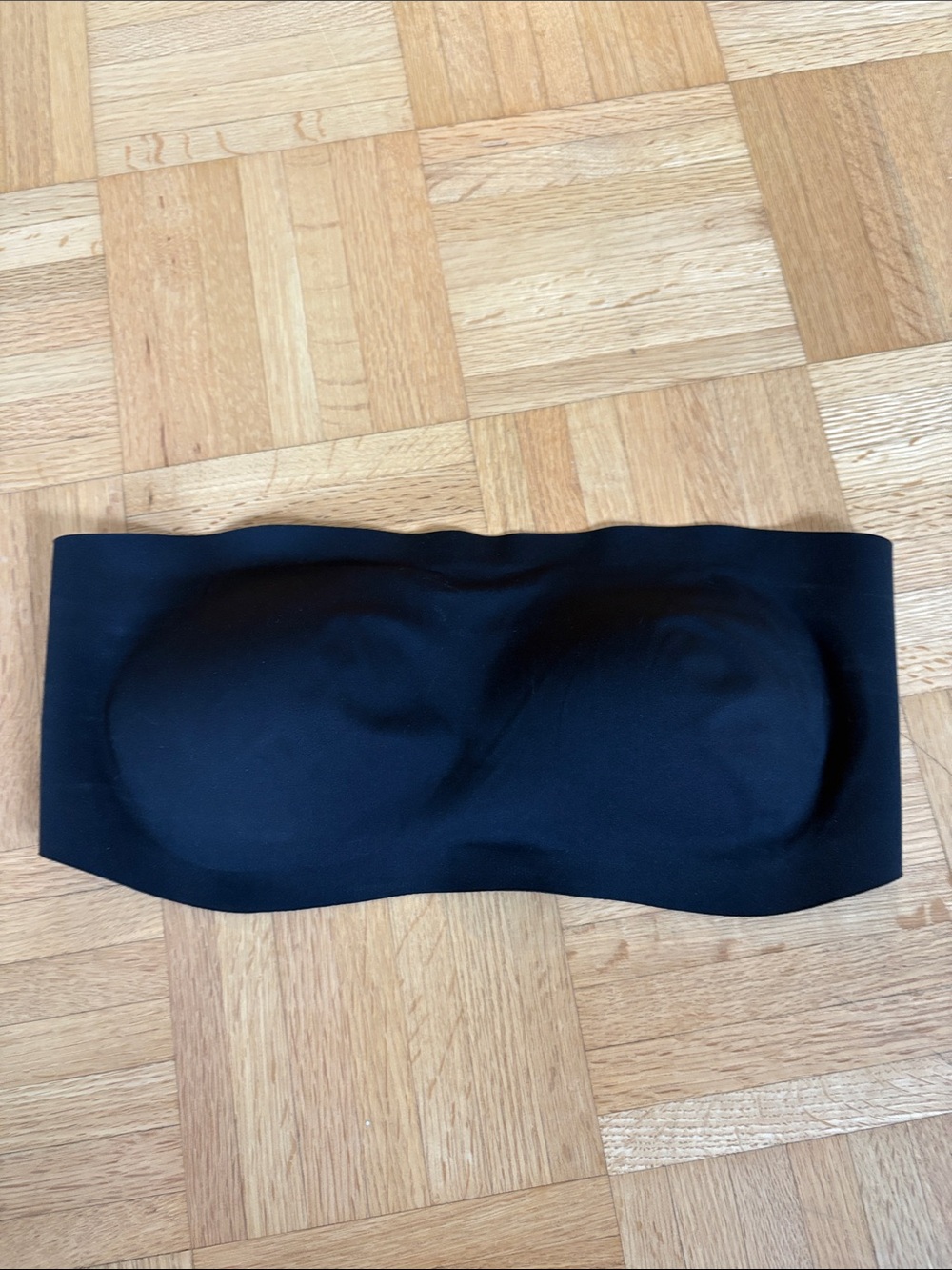Aerie Smoothez Seamless Black Strapless Bandeau Bra